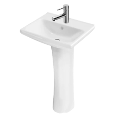Paquete de Lavabo con Pedestal Talas y Monomando Spacio Cromo