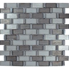 Malla Decorativa Marsella de Vidrio con Plating 30 x 30 cm Cenezzia