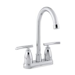 Mezcladora Ecológica Tipo Bar para Lavabo 4" 3 Presiones Cromo Dica