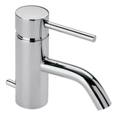Mezcladora Monomando para Lavabo Spacio con Desagüe Automático Cromo Helvex