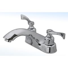 Mezcladora para Lavabo 4" con Manerales de Palanca Cromo Rugo