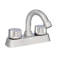Mezcladora Plástica Tipo Bar para Lavabo 4" Cuello Corto Cromo Dica