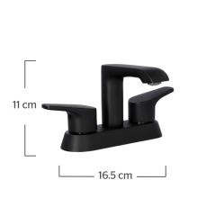 Mezc para Lavabo 4" Lia Negro Mate URREA