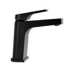 Monomando Quadratta para lavabo ébano sin contra