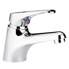 Monomando para Lavabo 8" Aqua con Contra Push Cromo Helvex