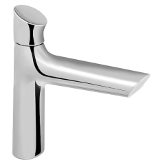 Monomando para Lavabo con Contra Push Alba Cromo Helvex