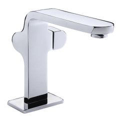 Monomando para Lavabo con Contra Push Álika Cromo Helvex