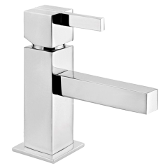 Monomando para Lavabo Kubica con Contra Push Cromo Helvex