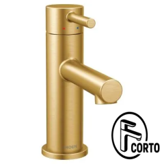 Monomando Align para lavabo oro cepillado