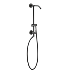 Riel para Regadera Manual y Cebolleta Negro Mate
