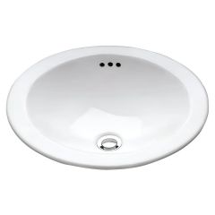 Lavabo Redondo Grande de Sobrecubierta Blanco American Standard