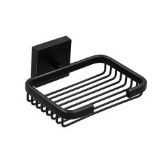 Jabonera Quadro 2 Acabado Negro Mate Urrea