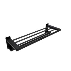 Repisa para Toallas Quadro 2 Acabado Negro Mate Urrea