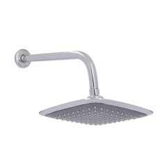 Regadera Cuadrada Ecológica de Plato 8" con Brazo y Chapetón Dica