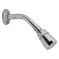 Regadera Italia con Brazo y Chapetón Metal Cromo Rugo