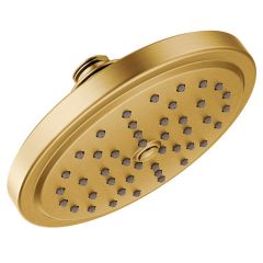 Cebolleta de regadera tipo lluvia de una función de 6-3/4" eco-performance Oro Cepillado Moen