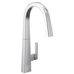 Monomando Extraíble Nio para Cocina Acabado Cromo con Arco Alto Moen