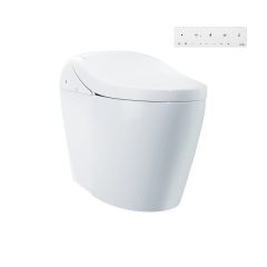 Sanitario Inteligente WASHLET G5A Una Pieza Doble Descarga 4.5/3.8 L Blanco Algodón TOTO