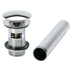 Contra de Push con Rebosadero para Lavabo Cromo