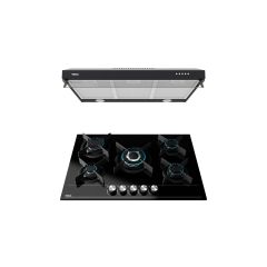 Campana Extractora de 135x798x480 mm + Parrilla a Gas de 53x760x520 mm Teka DUETTO CRYSTAL 75