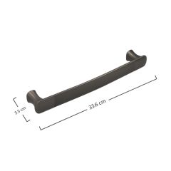 Toallero Barra Corto Cassia Gun Metal URREA