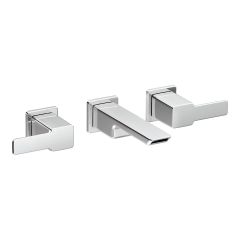 Trim de Mezcladora de Pared para Lavabo 90 Degree de Dos Llaves Cromo Moen