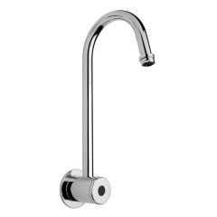 Llave de Lavabo Electrónica de Sensor de Corriente Eléctrica a Pared Cromo Helvex