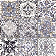 Piso Sacramento Mate / Efecto Brillo 37 x 37 cm Azul - CAJA con 2.11 m²