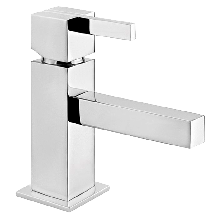 Monomando para Lavabo Kubica con Contra Push Cromo Helvex