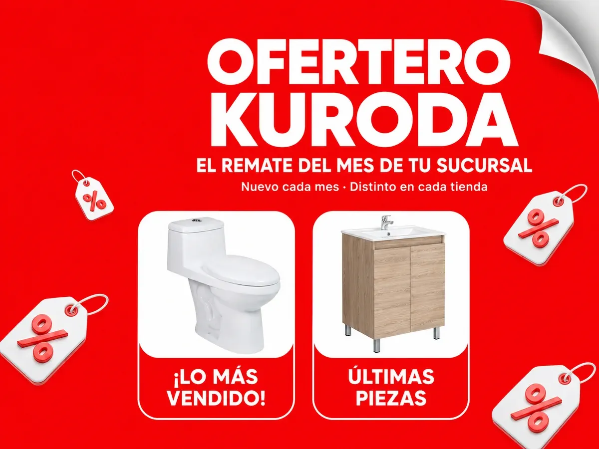 Portada del Ofertero Kuroda, el remate del mes por sucursal